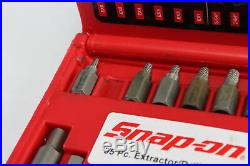Snap-On EXD35 35Pc Screw Extractor/LH Cobalt Drill Bit Set 34 PIECES