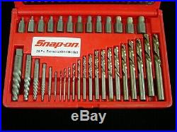 Snap-On EXD35 35Pc Screw Extractor/LH Cobalt Drill Bit Set Free Shipping
