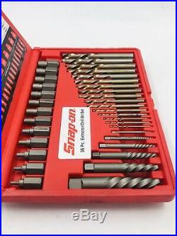 Snap On EXD35 35 Piece Screw Extractor Kit/ LH Cobalt Drill Bit Set