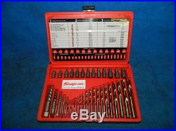 Snap-On EXD35 Screw Extractor Set with LH Cobalt Drill Bit Set 35 pieces total
