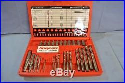 Snap On Exd35 Screw Extractor/lh Cobalt Drill Set Missing 8 Pcs (78908-1-h)