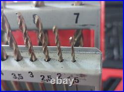 Snap On VGC 15-Pc Cobalt Thunderbit Metric Drill Set 1.5 10mm DBTBMC115