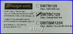 Snap on 29 pc Cobalt ThunderBit Drill Bit Set (1/161/2) DBTBC129 Brand New