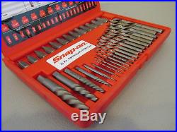 Snap-on 35pc. Screw Extractor / LH Cobalt Drill Bit Set (EXD35) Lightly Used