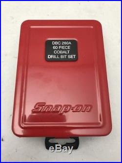 Snap-on DBC 260A 60 Piece Cobalt Drill Bit Set (SPG022941)