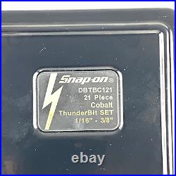 Snap-on DBTBC121 Cobalt ThunderBit 21 Piece Drill Set New Never Used Open Box
