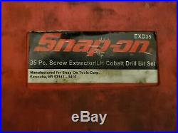 Snap-on EXD35 32 pc. Screw Extractor/LH Cobalt Drill Bit Set