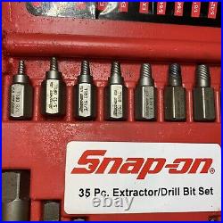 Snap-on EXD35 35-Piece Screw Extractor / LH Cobalt Drill Bit Set