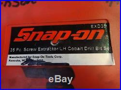 Snap-on EXD35 Screw Extractor LH Cobalt Drill Bit Set