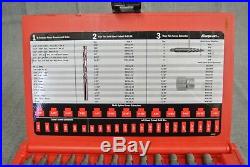 Snap-on Exd35 35 Pc Screw Extractor/lh Cobalt Drill Bit Set(85875-1-h)