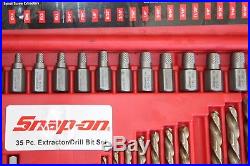 Snap-on Tools EXD35 35 pc Screw Extractor LH Cobalt Drill Bit Set