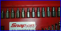 Snap on screw extraction / LH cobalt drill set EXD35