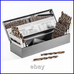 Stark USA 115 PC Piece Metal Fractional Drill Index Chart BIT Set Kit For Steel