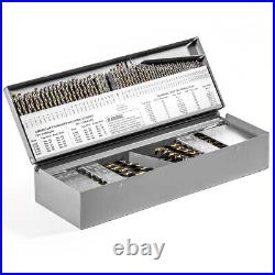 Stark USA 115 PC Piece Metal Fractional Drill Index Chart BIT Set Kit For Steel