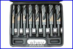 Strial Tools M35 h. S. S. +5% Cobalt 1/2 Shank And Drill 9/16 To 1 Set Of 8 Pi