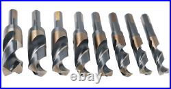 Tools M35 (H. S. S. +5% Cobalt) 1/2 Shank and Drill 9/16 to 1, Set of 8 Pieces