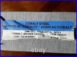 Triumph 99822 29 pc. Cobalt Steel 1/16 to 1/2 Drill Bits Open Box