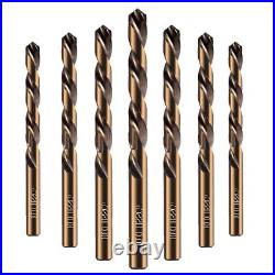 Twist drill bit set high quality 1.0-13mm Cobalt Coated Wood/Metal Hole Cutter