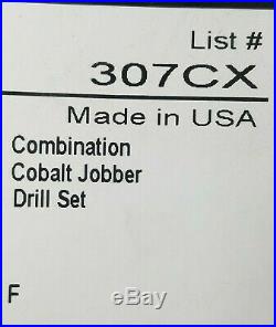 USA 54 PIECE Combination Cobalt Jobber Drill Set #A1-A0022