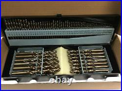 USED-M35 HSS+5% Cobalt Premium 115ps Drill Set, 1/16-1/2+#1 to 60+A to Z, 135Deg
