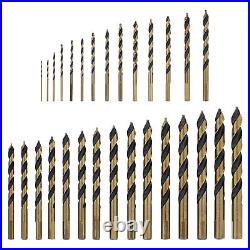 VIM Tools M35 Cobalt Drill Bit Set 29pc Set 1/16 to 1/2in Metal Drill Bit Set