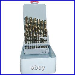 WESTWARD 401J95 Jobber Drill Set, 29 pc, Cobalt 401J95